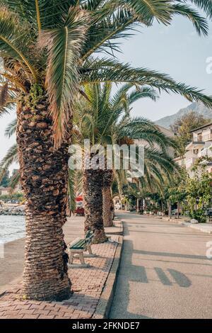 Schöne Sommer Blick auf Trogir Altstadt in Kroatien Stockfoto