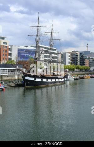 Blick auf den Liffey in Dublin, Irland Stockfoto