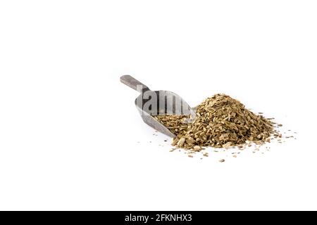 Yerba Mate Tee isoliert auf weißem Hintergrund. Traditionelles argentinisches Getränk Stockfoto