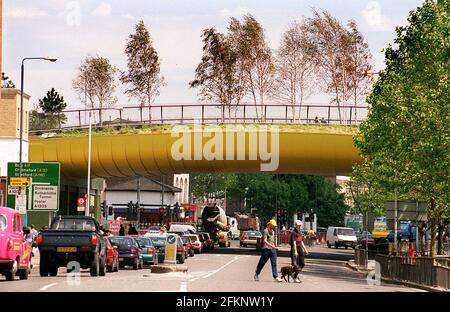 DIE "GRÜNE BRÜCKE" BEI MEILE ENDE JUNI 2000 Stockfoto