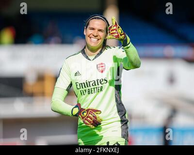 Arsenals Torhüterin Lydia Williams bei Bristol City Women vs Arsenal Women im Twerton Park Bath Stockfoto