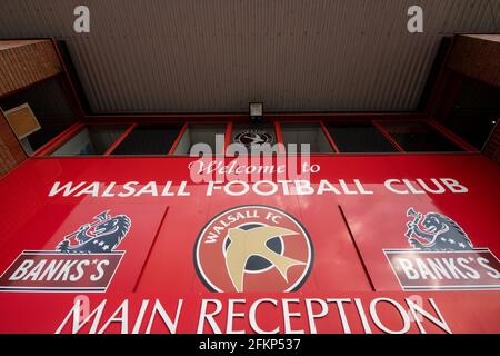 Bescot Stadium, auch bekannt als das Banks's Stadium. Walsall Football Club. Stockfoto