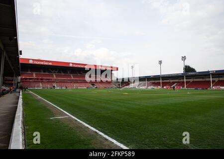 Bescot Stadium, auch bekannt als das Banks's Stadium. Walsall Football Club. Stockfoto