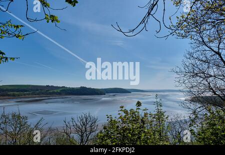 Taf Estuary, Laugharne, Carmarthenshire Stockfoto