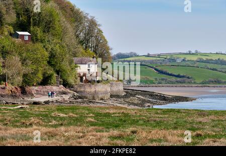 Dylan Thomas's Boathouse and Writing Shed, Laugharne, Carmarthenshire Stockfoto