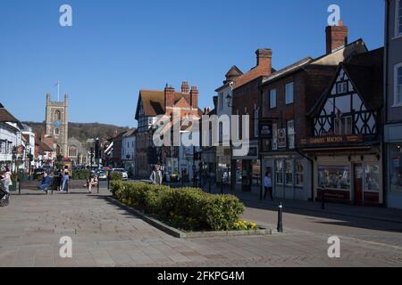 Das Einkaufsviertel in Henley an der Themse in Oxfordshire in Großbritannien Stockfoto