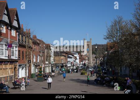 Blick auf Henley auf der Themse in Oxfordshire in Großbritannien Stockfoto