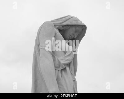 Statue von Mutter Kanada auf dem Vimy Memorial in der Nähe von Arras, frankreich Stockfoto