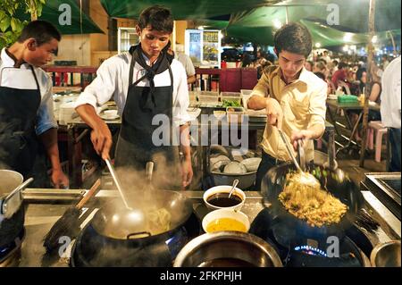 Street Food Restaurant in Siem Reap Kambodscha Stockfoto