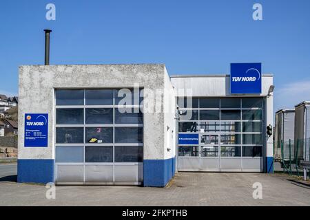 Fahrzeuginspektionsstelle TÜV Nord Stockfoto