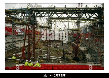 Das neue Wembley-Stadion im Baustadium David Sandison 14/10/2005 Stockfoto