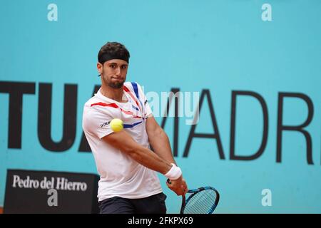 Madrid, Spanien. Mai 2021. Carlos Taberner (SPA) vs FabioFognini (ITA) während der Montagssitzung bei den Mutua Madrid Tennis Open, Madrid 3. Mai 2021 Credit: CORDON PRESS/Alamy Live News Stockfoto