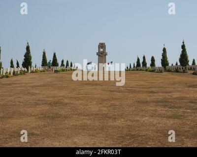 Friedhof Villers Bretonneux CWGC Stockfoto