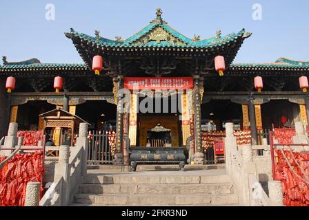 Pingyao in der Provinz Shanxi, China: Der Tempel des Stadtgottes in Pingyao Stockfoto