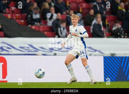 Parken Stadium, Kopenhagen, Dänemark. Mai 2021. Victor Kristiansen vom FC Kopenhagen während der Aarhus AGF im Parkenstadion, Kopenhagen, Dänemark. Kim Price/CSM/Alamy Live News Stockfoto