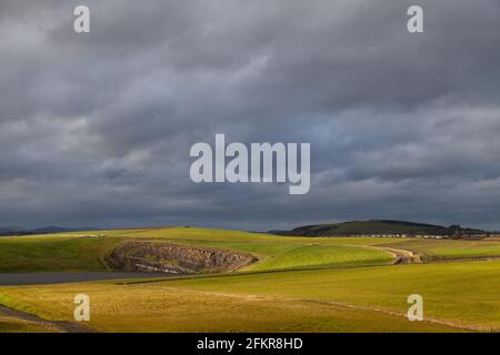 Das ehemalige Tagebaugelände bei Muir Dean bei Crossgates, Fife, Schottland Stockfoto
