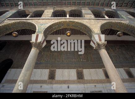 Barada-Tafelmosaik, Umayyad-Moschee, große Moschee von Damaskus, Damaskus, Syrien Stockfoto