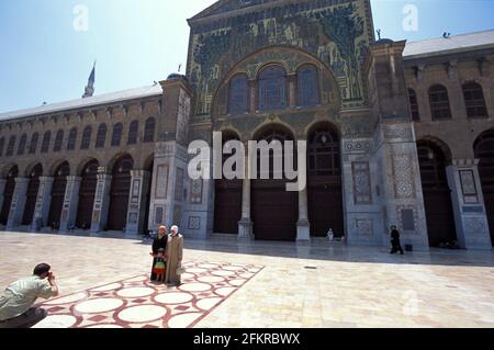 Umayyad Moschee Innenhof, große Moschee von Damaskus, Damaskus, Syrien Stockfoto