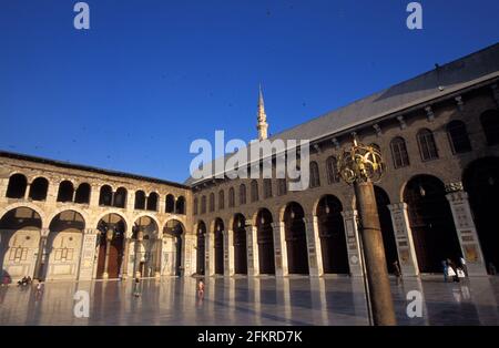 Umayyad Moschee Innenhof, große Moschee von Damaskus, Damaskus, Syrien Stockfoto