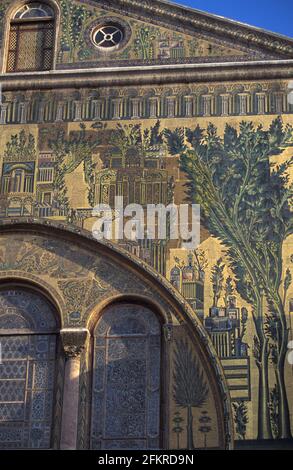 Barada-Tafelmosaik, Umayyad-Moschee, große Moschee von Damaskus, Damaskus, Syrien Stockfoto