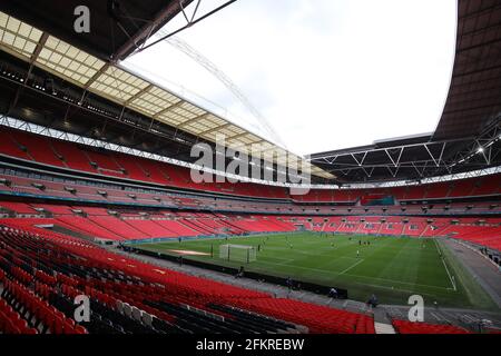 London, Großbritannien. Mai 2021. Eine allgemeine Ansicht des Wembley Stadions während des Spiels The Buildbase FA Vase Final im Wembley Stadium, London. Bildnachweis sollte lauten: Paul Terry/Sportimage Kredit: Sportimage/Alamy Live News Stockfoto