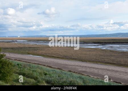 Ruhiger Strand am Ende des Tages Stockfoto