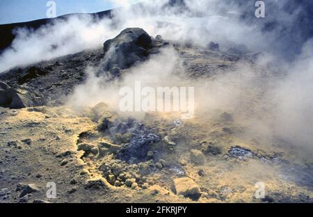 Cratere di Vulcano all'isola di Vulcano Stockfoto