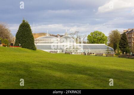 Glasgow Botanic Gardens Sehen Sie sich den Kibble Palace an Stockfoto