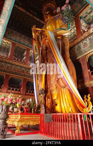 Buddha-Statue im Tempel Stockfoto