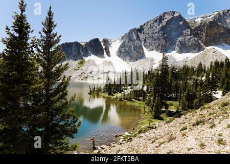 See-Marie in Wyomings Snowy Range, Wyoming, USA Stockfoto