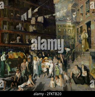 Cliff Dwellers von George Bellows (1882-1925 USA) 1913 Stockfoto