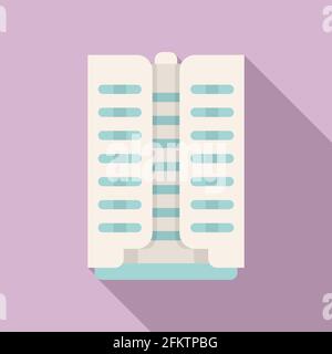 Mückenfalle-Symbol, flacher Stil Stock Vektor