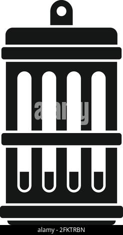 Insektenlampe Ikone, einfacher Stil Stock Vektor