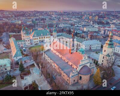 Kathedrale in Kielce. Kielce, Heiliger Kreuz, Polen. Stockfoto