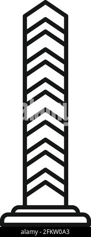 Symbol für die Bordüre, Umrissstil Stock Vektor