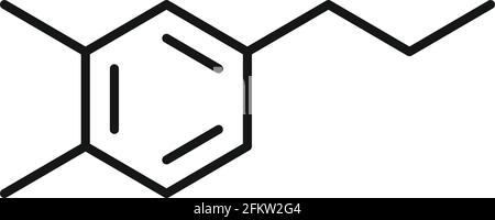 Hormone chemische Symbol, skizzieren Stil Stock Vektor