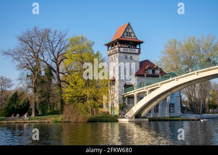 Insel der Jugend Insel der Jugend im Treptower Park in Friedrichschain Berlin Stockfoto