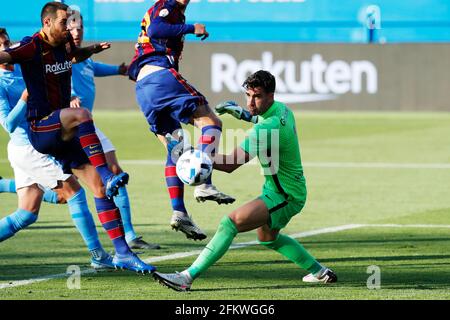 Gesamtansicht, 2. MAI 2021 - Fußball / Fußball : Spanisches Spiel der 'La Liga Segunda Division B' Gruppe 3 zwischen dem FC Barcelona B 2-1 UD Ibiza beim Estadi Johan Cruyff in Sant Joan Despi, Spanien. (Foto von D.Nakashima/AFLO) Stockfoto