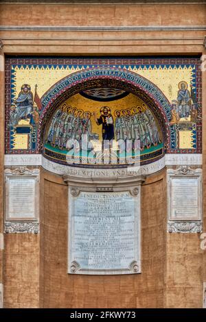 Triclinio Leoniano (oder Triclinio Leonino) auf der Piazza San Giovanni, Rom, Italien Stockfoto