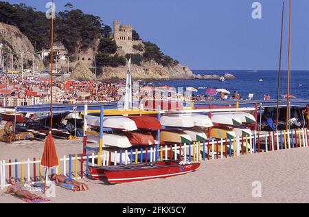 Castell d ' en Plaja, Lloret de Mar, Costa Brava, Provinz Girona, Katalonien (Catalunya), Spanien Stockfoto