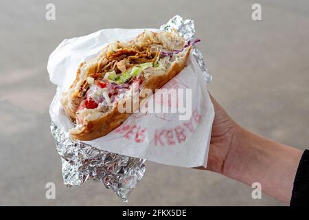 Kebab, Fast Food Stockfoto