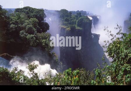 Viktoriafälle (Mosi-Oa-Tunya), Victoria Falls, Matabeleland, Simbabwe Stockfoto