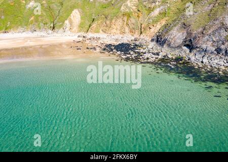 Luftaufnahme des Silver Strand in der Grafschaft Donegal - Irland.. Stockfoto