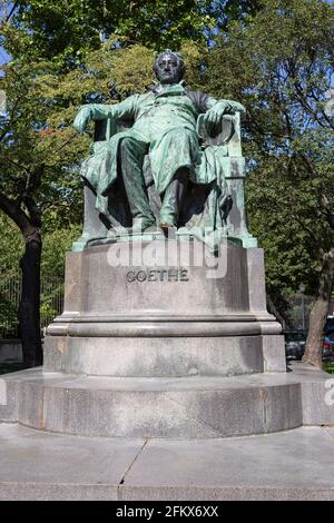 Johann Wolfgang Von Goethe-Denkmal, Wien Stockfoto