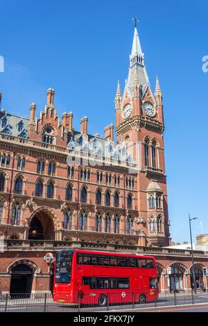 St. Pancras International Railway Station, Euston Road, King's Cross, London Borough of Camden, Greater London, England, Vereinigtes Königreich Stockfoto