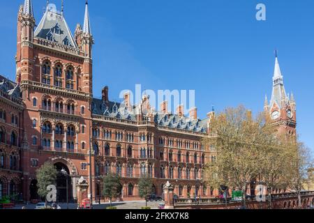 St. Pancras International Railway Station, Euston Road, King's Cross, London Borough of Camden, Greater London, England, Vereinigtes Königreich Stockfoto