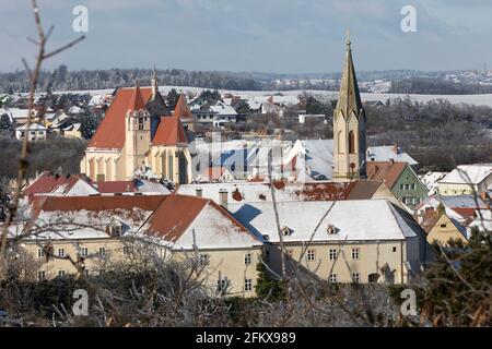 Blick Auf Eggenburg Im Waldviertel Niederösterreich Österreich Stockfoto