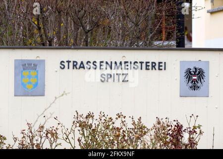 Abteilung Straßeninstandhaltung Spitz An Der Donau In Der Wachau Niederösterreich Stockfoto