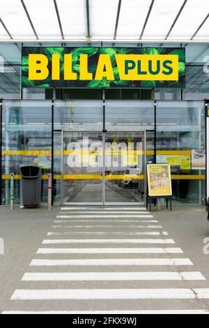 Billa Plus, Niederlassung In Österreich Stockfoto