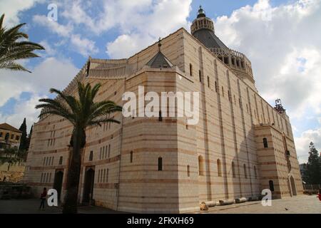 Die Kirche der Verkündigung in Nazareth Stockfoto